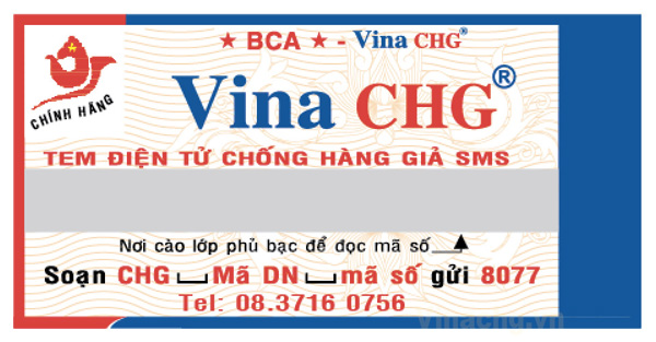 Anti Counterfeiting Stamp, Vina CHG, Anti Counterfeiting Stamp SMS 4.0