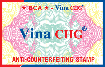 Vina CHG Anti-counterfeiting stamp using the technology called '6.0', which can  be dentified easily by human eyes through the color variation when exposed stamps below 0° C. This anti-counterfeiting stamp suitable for alcohol, beverage.